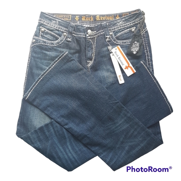 Rock Revival Denim - Rock Revival Johanna Bootcut Blue Jeans